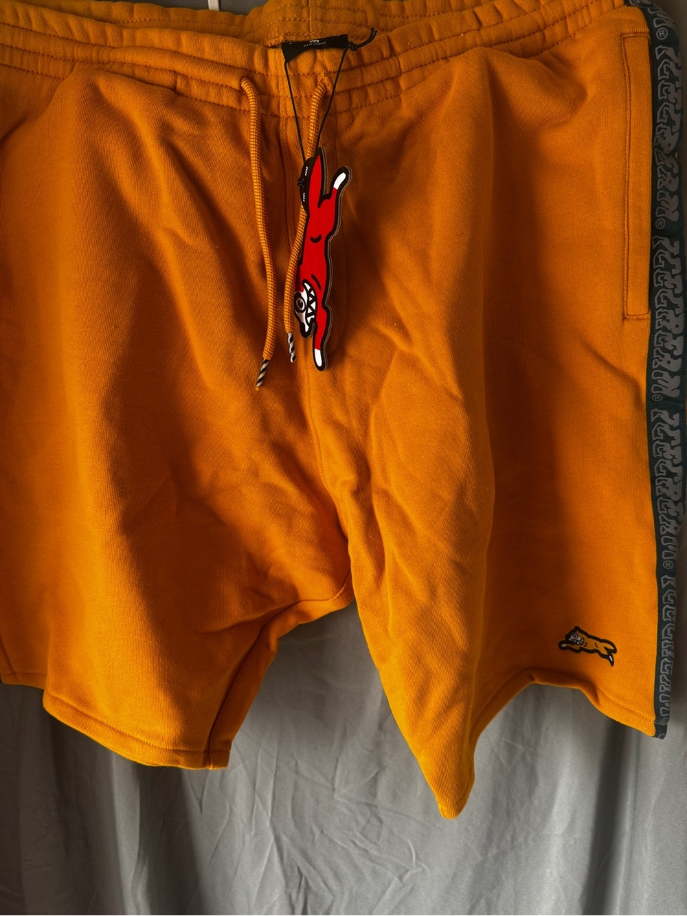 Men's Icecream Orange Athletic Drawstring Shorts